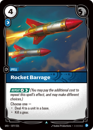 SFD-077/221 | Rocket Barrage | uncommon