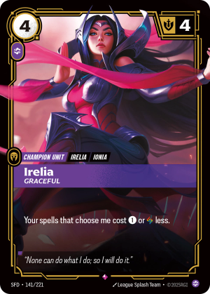 SFD-141/221 | Irelia, Graceful | Rare