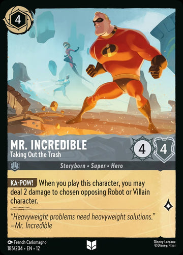 Set12-185 | Mr. Incredible – Taking Out the Trash | Uncommon | Foil