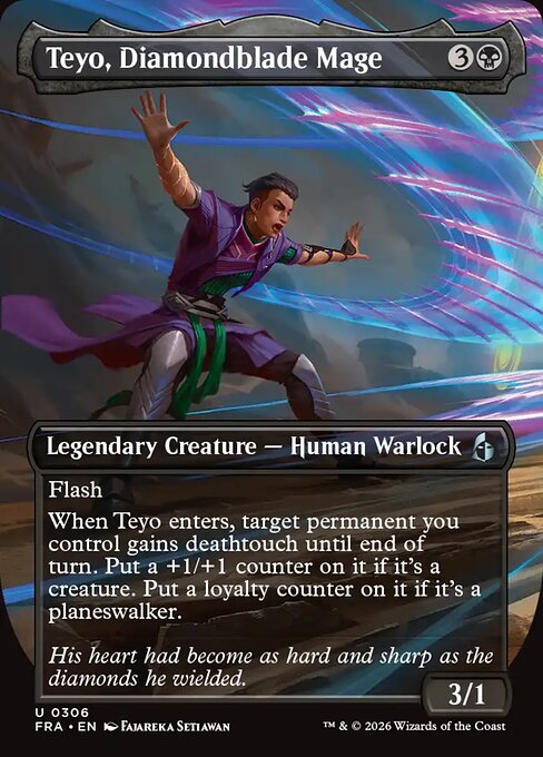 FRA-306 Teyo, Diamondblade Mage (Borderless) | Uncommon (EN)