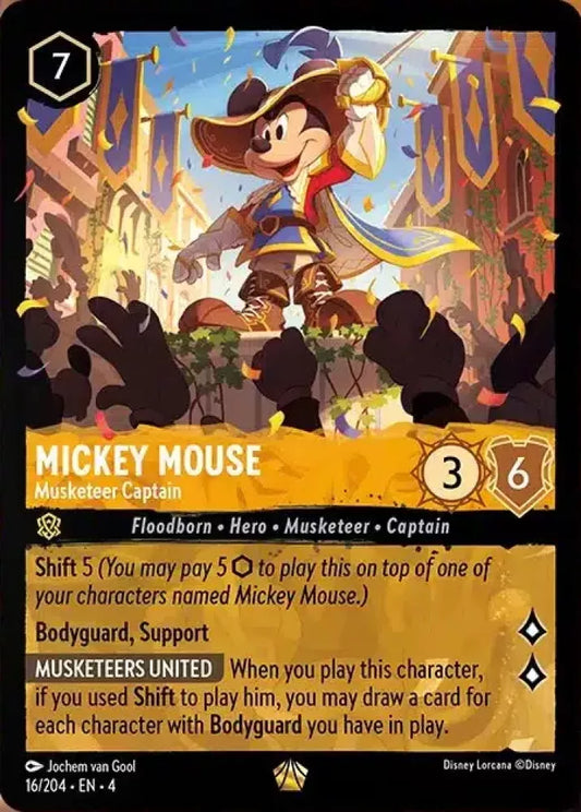 Set 4-016 | Mickey Mouse - Musketeer Captain | Legendary