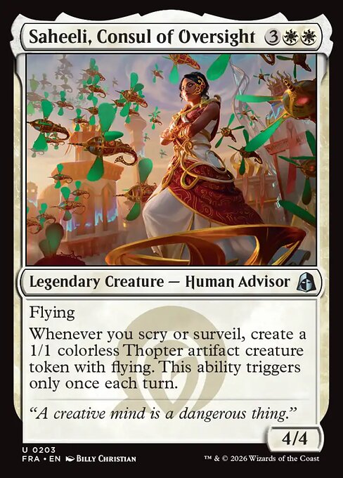 FRA-203 Saheeli, Consul of Oversight | Uncommon (EN)