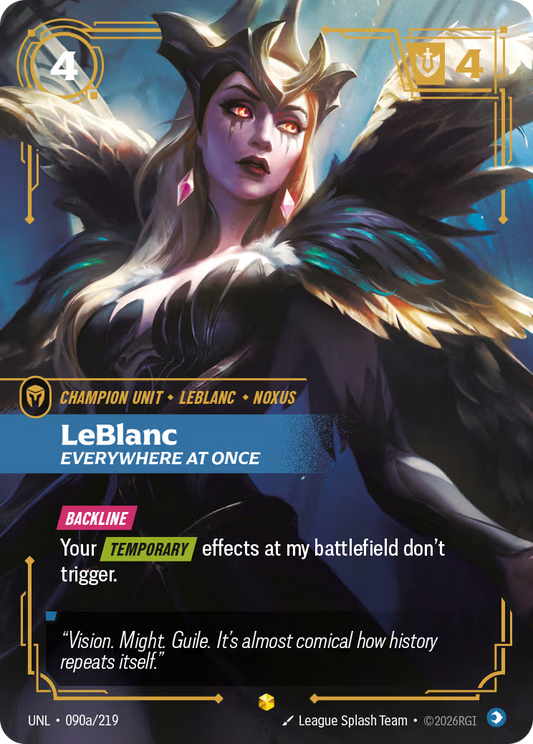UNL-090a/219 LeBlanc - Everywhere At Once (Alternate Art) | Showcase