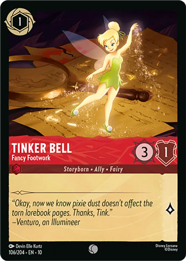 Set 10-106 | Tinker Bell - Fancy Footwork | Common