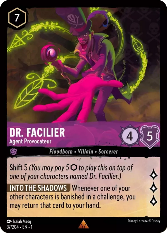 Set 1-037 | Dr. Facilier - Agent Provocateur |  Rare