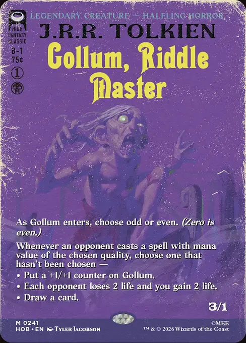 HOB-241 Gollum, Riddle Master (Borderless) | Mythic (EN)