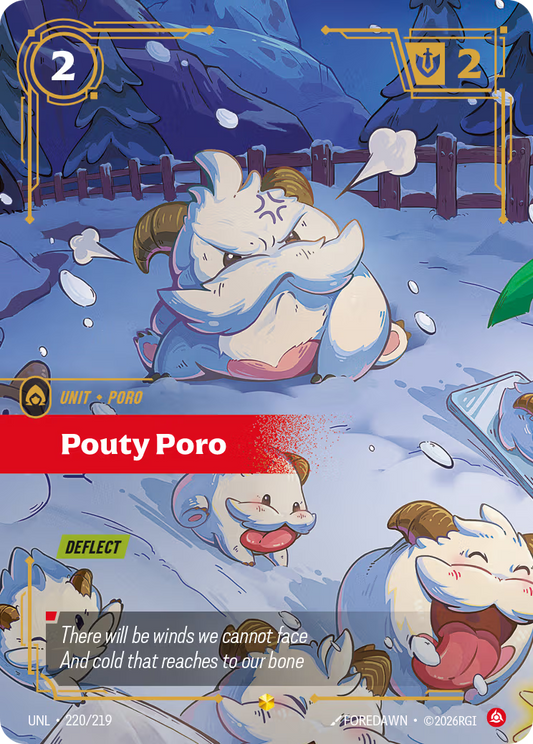 UNL-220/219 Pouty Poro (Overnumbered) | Showcase
