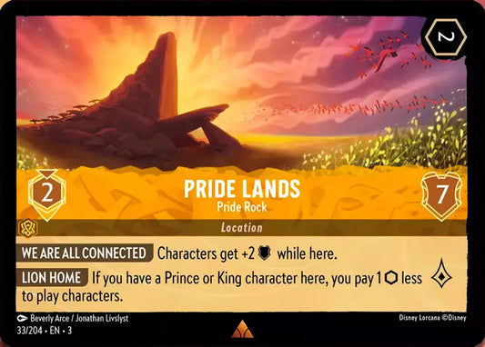 Set 3-033 | Pride Lands - Pride Rock | Rare