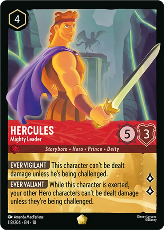 Set 10-118 | Hercules - Mighty Leader | Legendary
