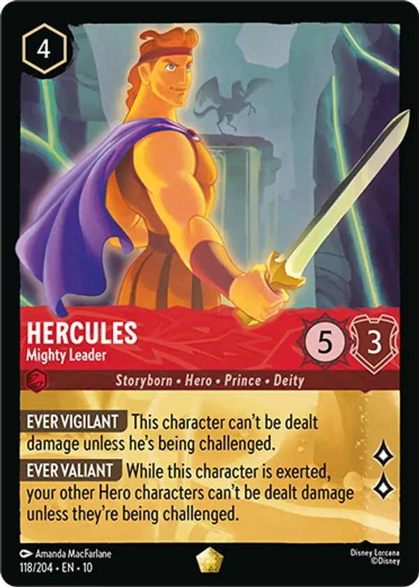 Set 10-118 | Hercules - Mighty Leader | Legendary