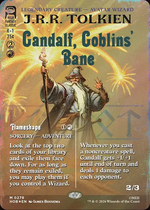 HOB-278 Gandalf, Goblins' Bane (Borderless) | Mythic (EN)