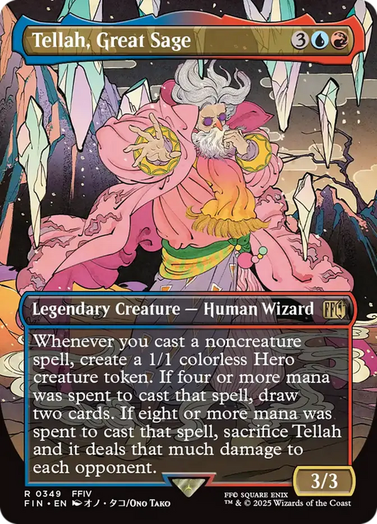 FIN-0349 Tellah, Great Sage (Borderless) | Rare (EN)