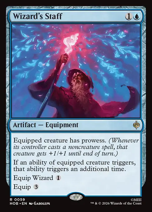 HOB-059 Wizard's Staff | Rare (EN)