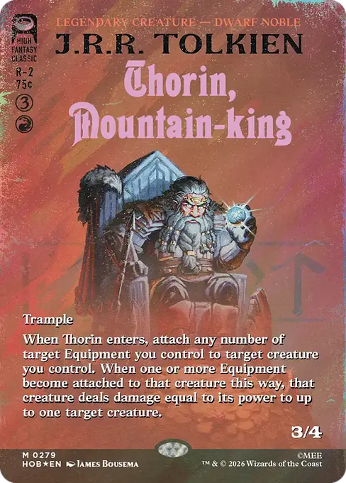 HOB-279 Thorin, Mountain-king (Borderless) | Mythic (EN)