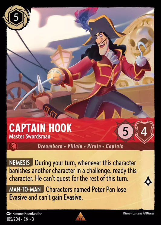 Set 3-105 | Captain Hook - Master Swordsman | Rare