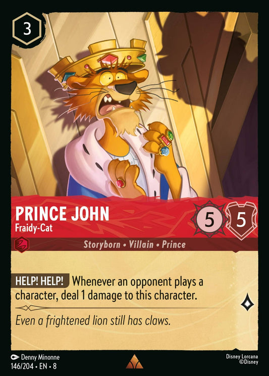 Set 8-146 | Prince John - Fraidy-Cat | Rare