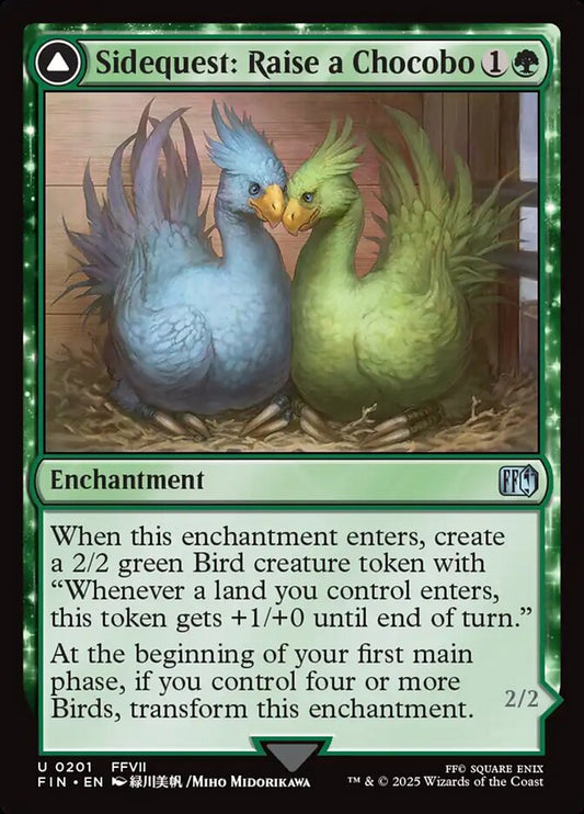 FIN-0201 | Sidequest: Raise a Chocobo // Black Chocobo | EN  | - | Foil
