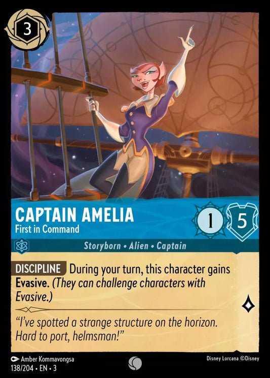 Set 3-138 | Captain Amelia - First in Command | Common