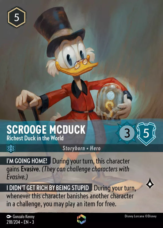 Set 3-218 | Scrooge McDuck - Richest Duck in the World | Enchanted