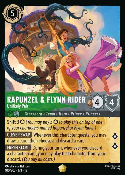 Set 13-100 Rapunzel & Flynn Rider - Unlikely Pair | Legendary