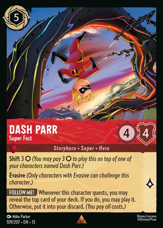 Set 13-109 Dash Parr - Super Fast | Rare