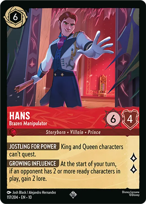 Set 10-117 | Hans - Brazen Manipulator | Super Rare