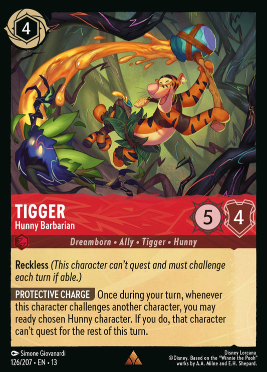 Set 13-126 Tigger - Hunny Barbarian | Rare