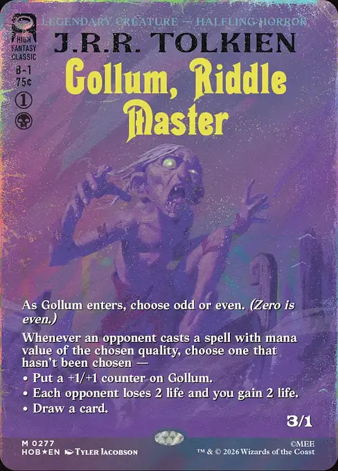 HOB-277 Gollum, Riddle Master (Borderless) | Mythic (EN)