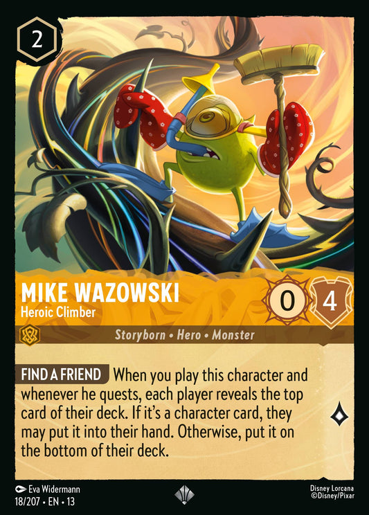 Set 13-18 Mike Wazowski - Heroic Climber | Super Rare