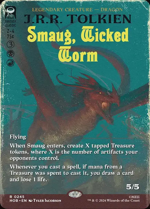 HOB-245 Smaug, Wicked Worm (Borderless) | Rare (EN)