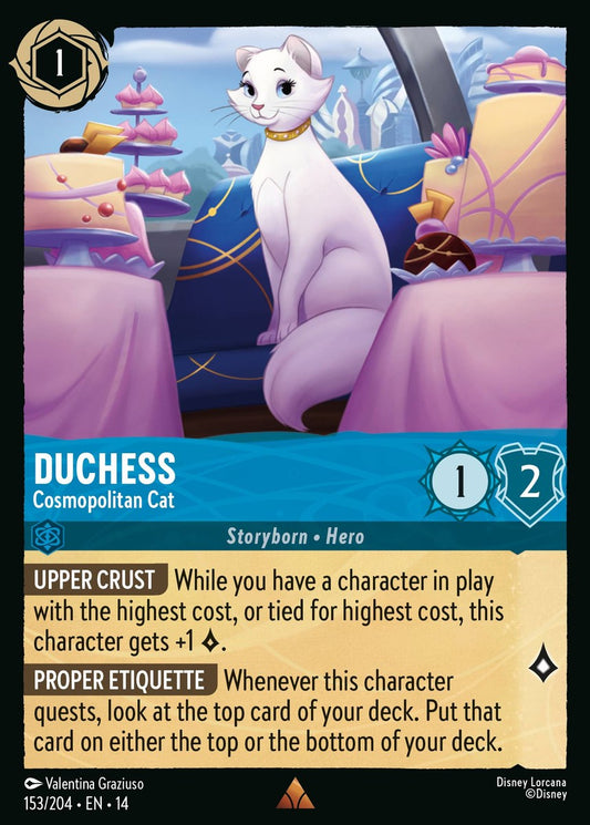 Set 14-153 Duchess - Cosmopolitan Cat | Rare