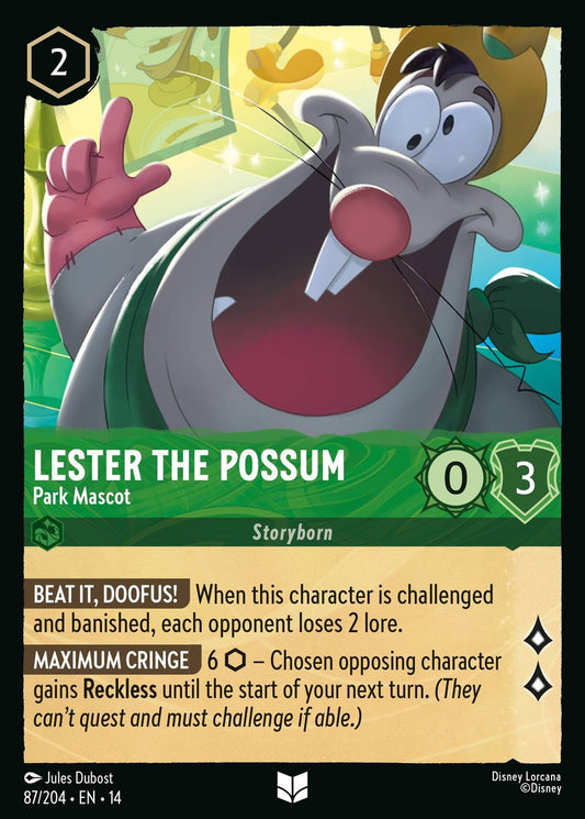 Set 14-87 Lester the Possum - Park Mascot | Uncommon