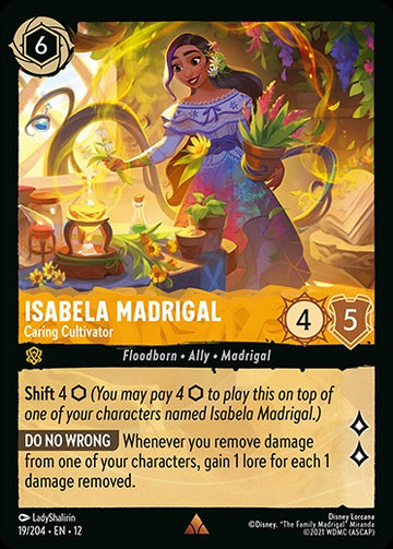 Set12-019 | Isabela Madrigal – Caring Cultivator | Rare | Foil