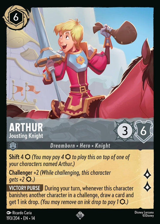 Set 14-193 Arthur - Jousting Knight | Super Rare