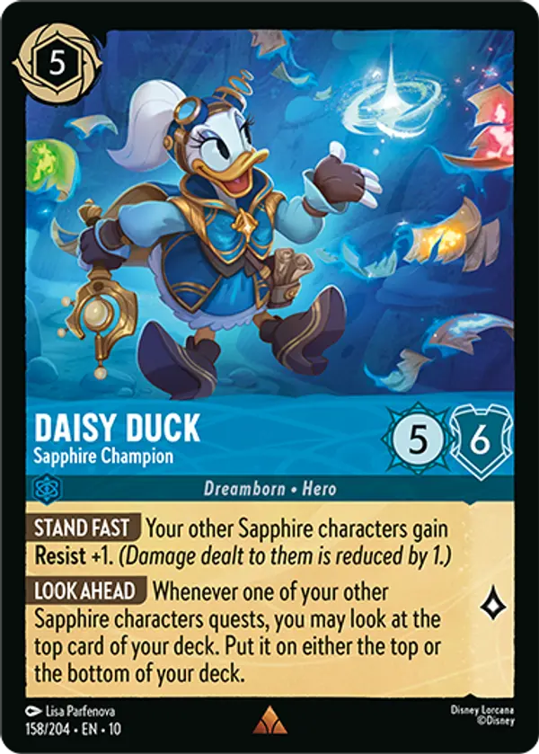 Set 10-158 | Daisy Duck - Sapphire Champion | Rare
