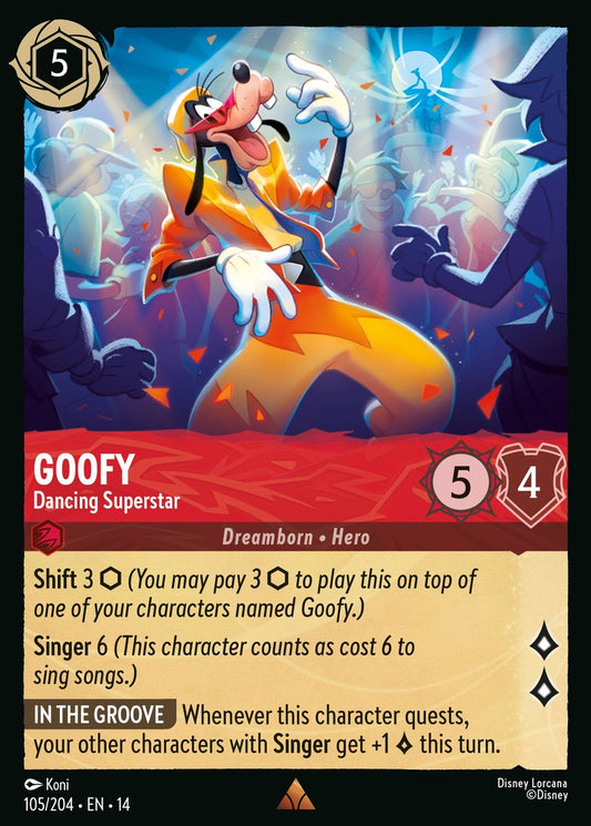 Set 14-105 Goofy - Dancing Superstar | Rare