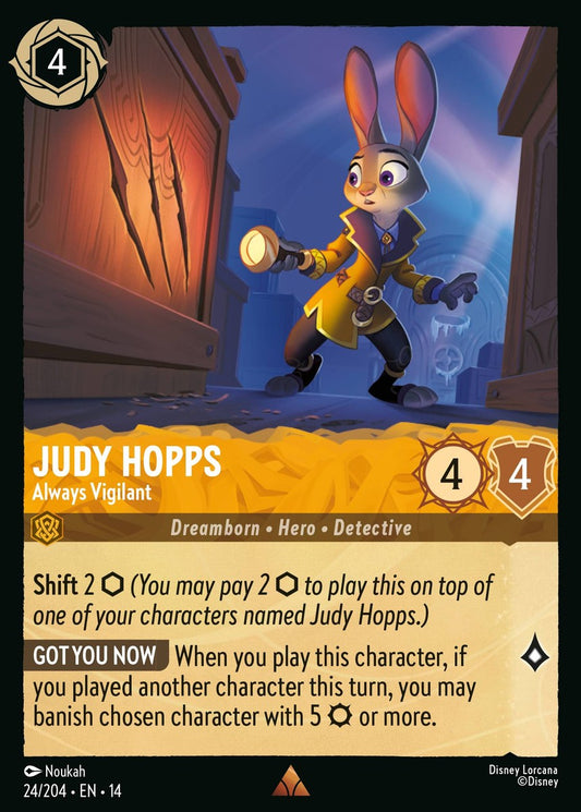 Set 14-24 Judy Hopps - Always Vigilant | Rare