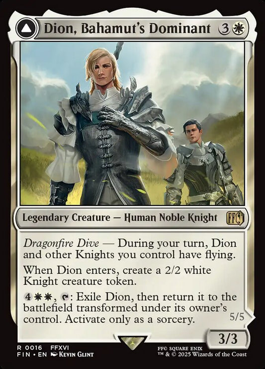 FIN-016 Dion, Bahamut's Dominant // Bahamut, Warden of Light | Rare (EN)