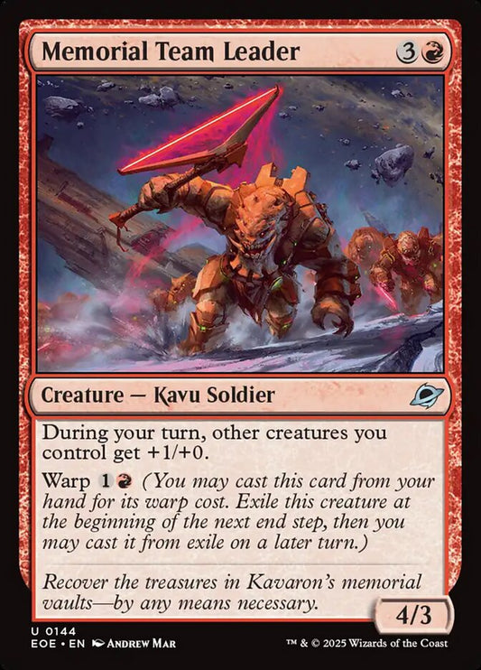 EOE-0144 | Memorial Team Leader | EN  | - | Foil