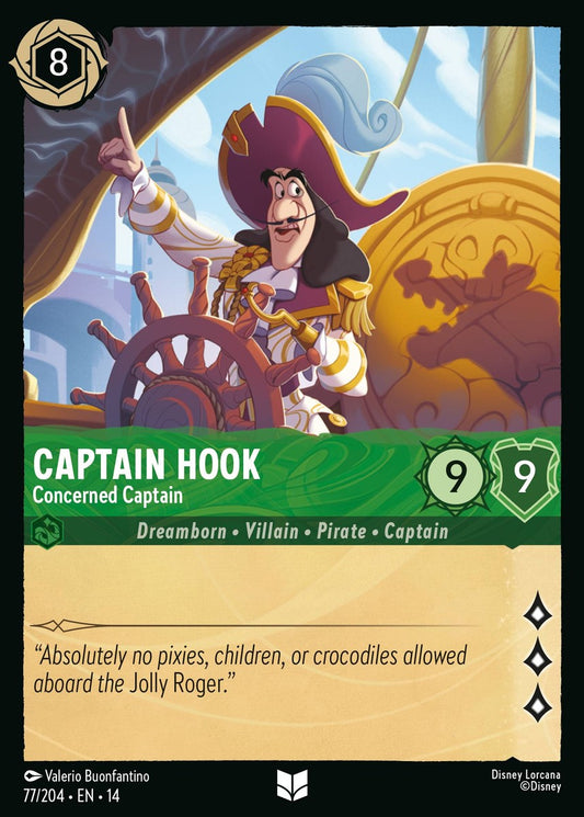 Set 14-77 Captain Hook - Concerned Captain | Uncommon