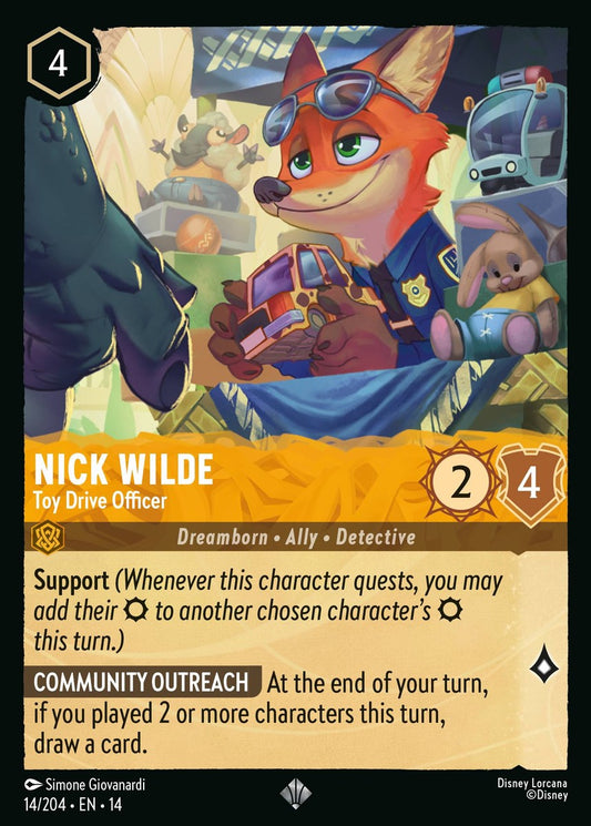 Set 14-14 Nick Wilde - Toy Drive Officer | Super Rare