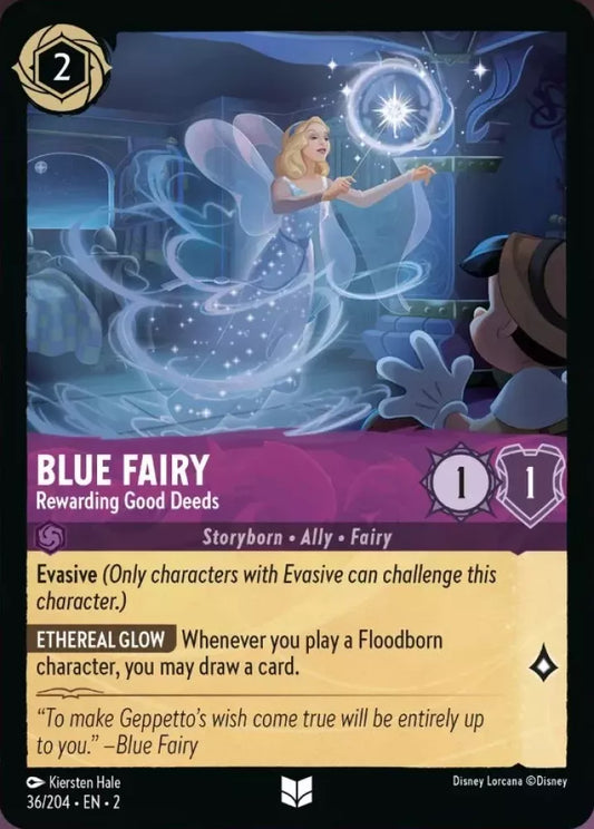 Set 2-036 | Blue Fairy - Rewarding Good Deeds | Uncommon