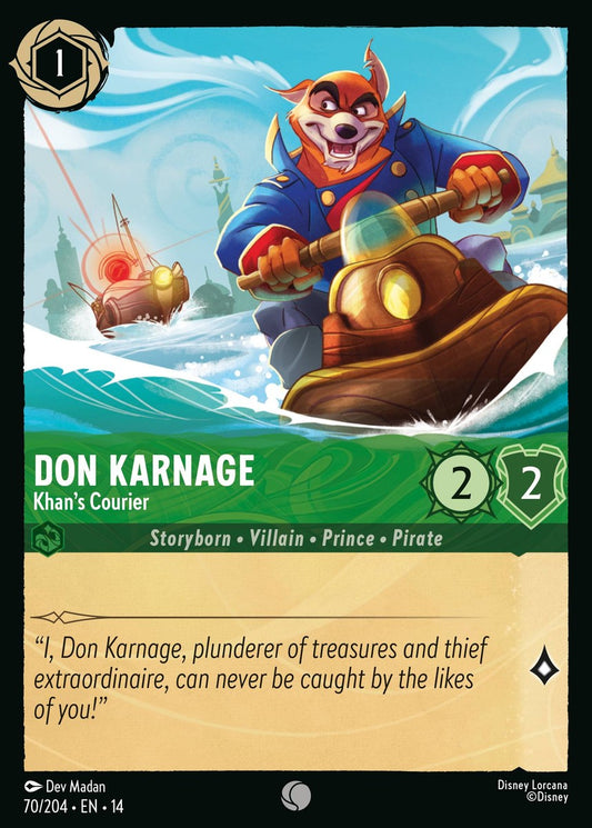 Set 14-70 Don Karnage - Khan's Courier | Common