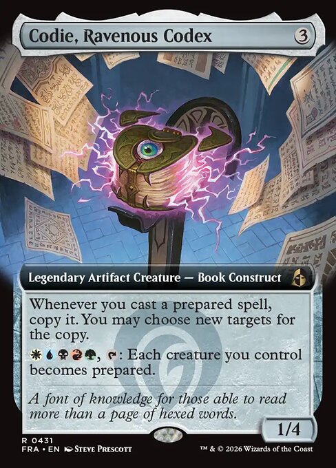 FRA-431 Codie, Ravenous Codex (Extended Art) | Rare (EN)