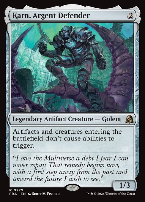 FRA-279 Karn, Argent Defender | Rare (EN)