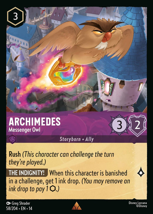Set 14-58 Archimedes - Messenger Owl | Rare