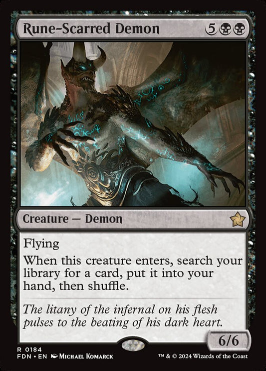 FDN-0184 | Rune-Scarred Demon | EN  | - | Non-Foil