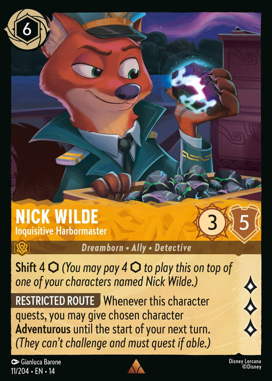 Set 14-11 Nick Wilde - Inquisitive Harbormaster | Rare