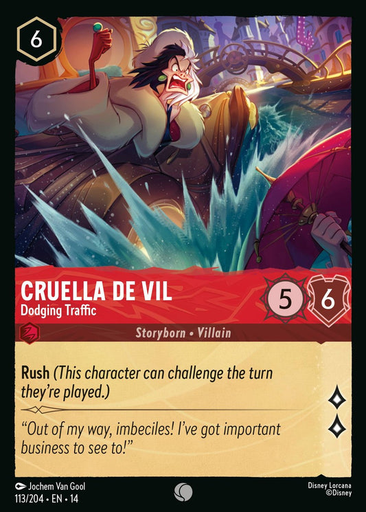 Set 14-113 Cruella De Vil - Dodging Traffic | Common