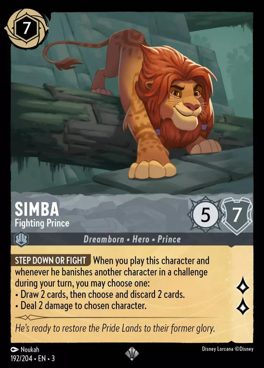 Set 3-192 | Simba - Fighting Prince | Super Rare